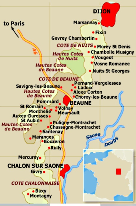 Wine Domains of Bourgogne